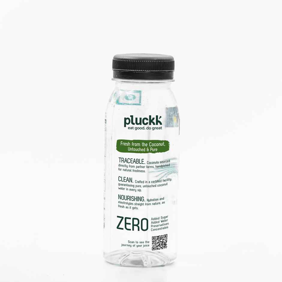 Pluckk Natural Tender Coconut Water | Hydration With Potassium & Electrolytes