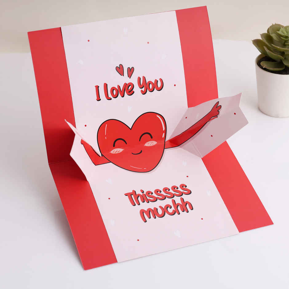 Pop-Up Hug Greeting Card - 3D Love Surprise | Oye Happy