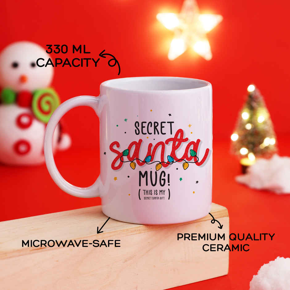 Secret Santa Mug - Funny Secret Santa Gift for Friends and Colleagues