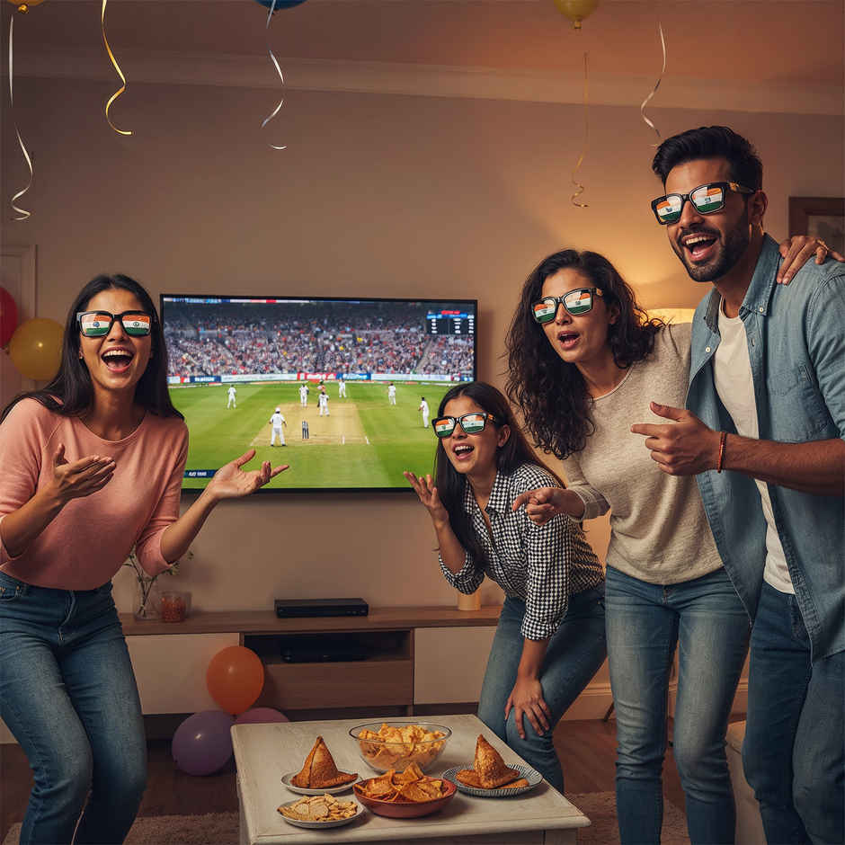 Tricolor Goggles | Fun Party Goggles for Hardcore Indian Cricket Fans | Propcon