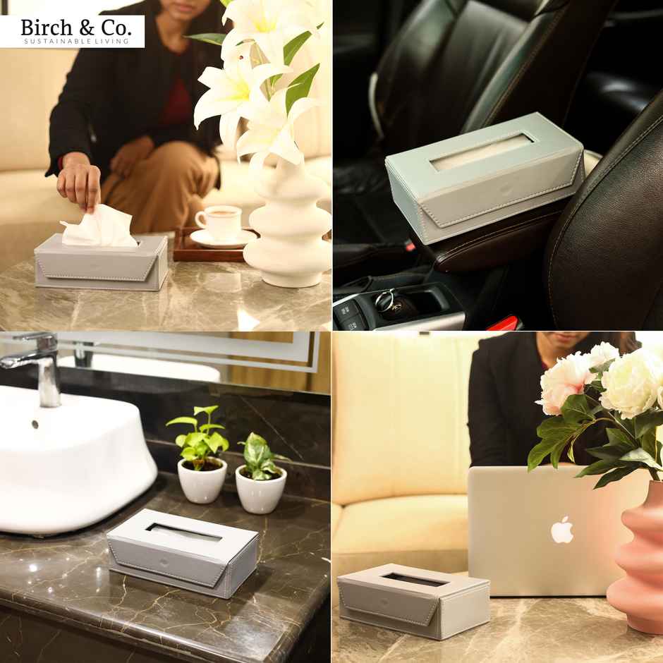 Birch & Co. Tissue Box - Grey