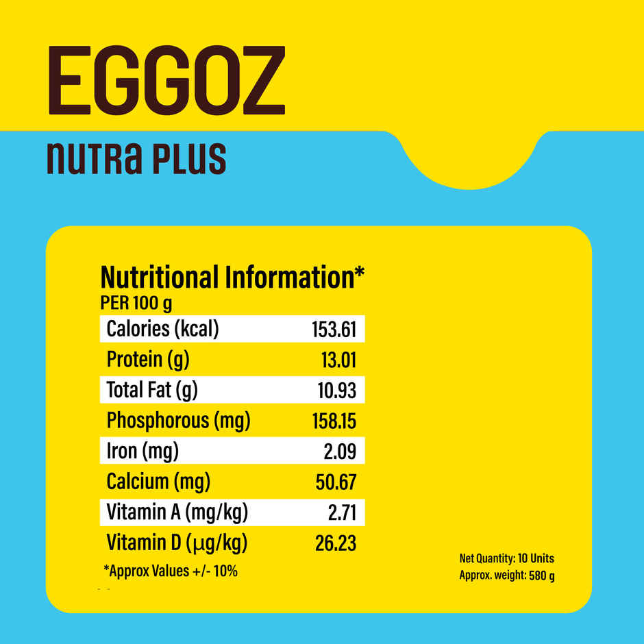 Eggoz Nutra Plus Speciality Eggs with Omega 3 | Selenium and Vitamins