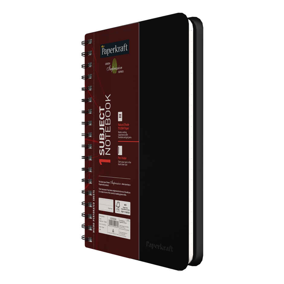 Paperkraft Notebook Single Line (18 x 25 cm, 160 Pages)