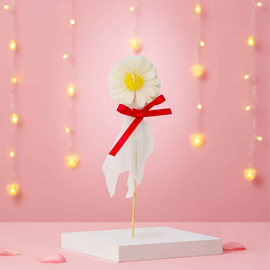 Floral Candle | Elegant Valentine's Day Gift | Oye Happy