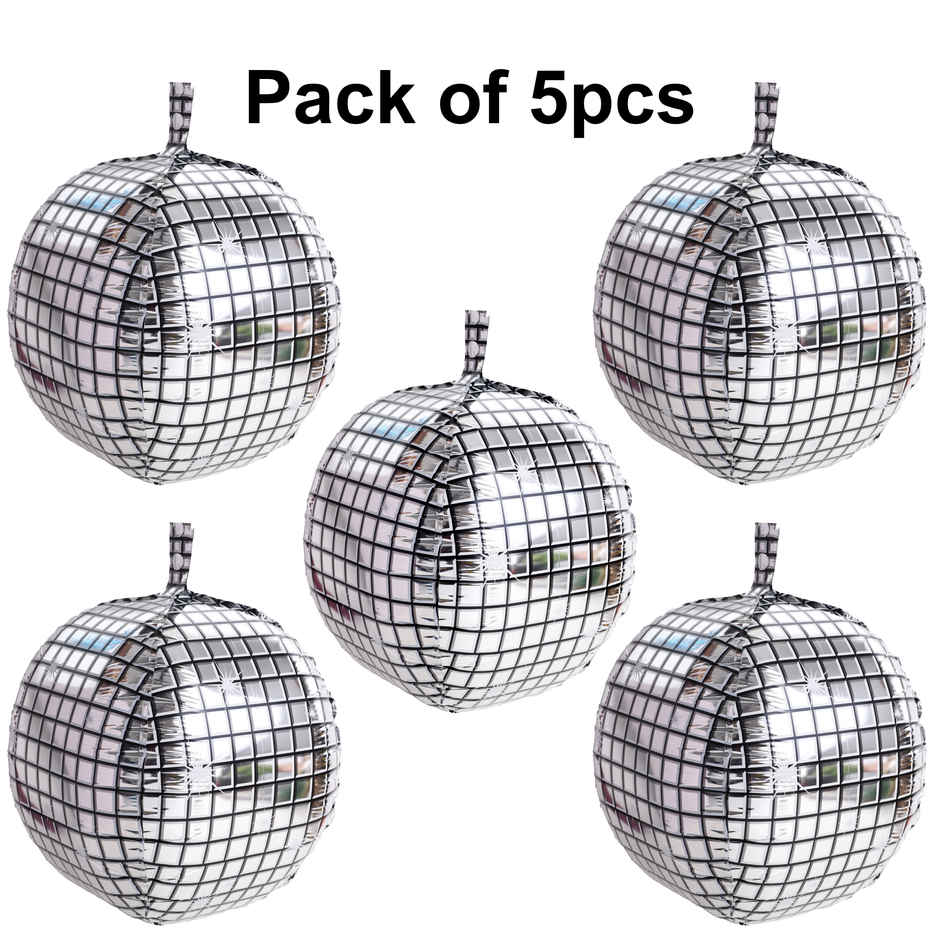 Silver Foil Disco Balloons | Party Decoration | Party Needs | Propcon
