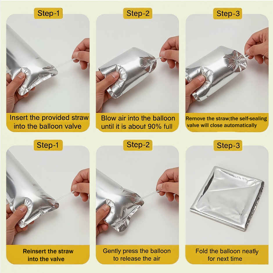 Silver Foil Disco Balloons | Party Decoration | Party Needs | Propcon