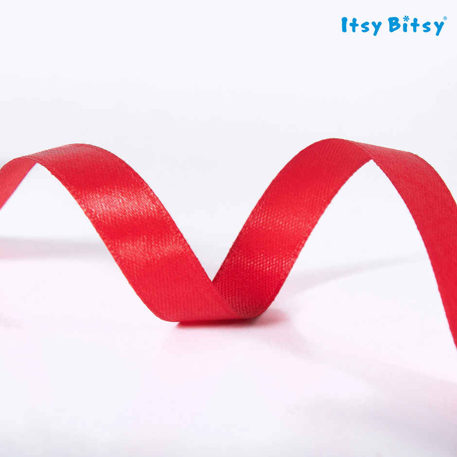 Itsy Bitsy Satin Ribbon | 12 mm | Red | 6 m | 1 Roll | LB