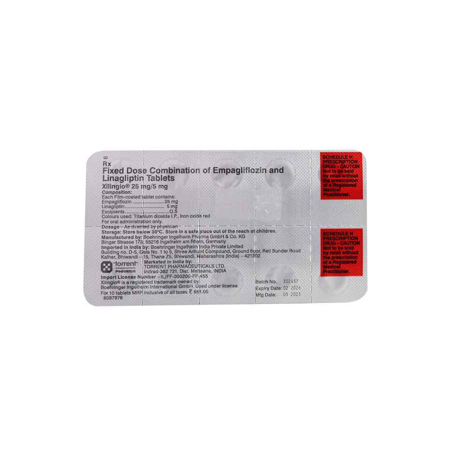 Xilingio 25mg/5mg Tablet