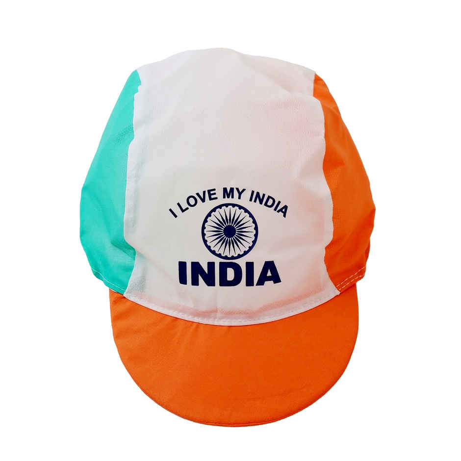 Tricolor Paper Cap | Indian Flag Colored Cap for Cricket Match Parties | Propcon
