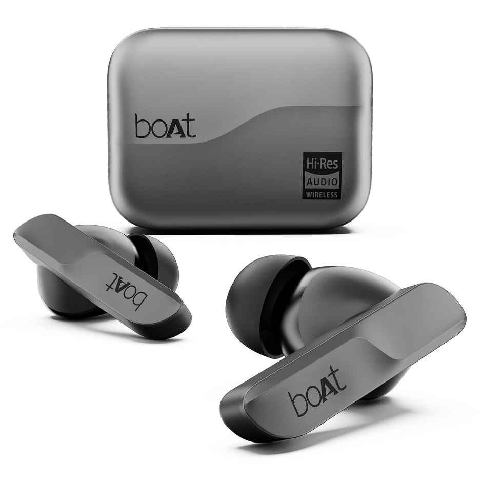 boAt Airdopes 800 HiDef in Ear TWS Earbuds, Hi-Res Audio LDAC, 4Mic ENx, App Support, ASAP Charge, IPX5, Low Latency, Dual Pairing, BTv5.3 - Graphite Grey