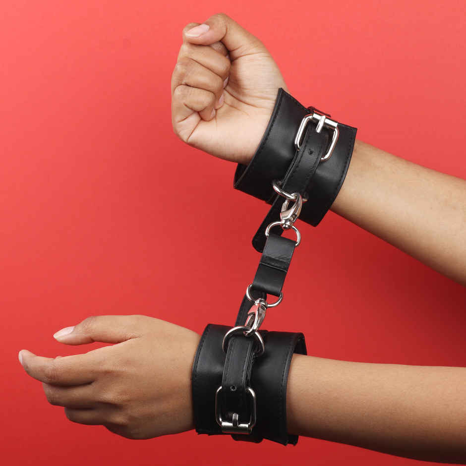 Intimate Leather Handcuffs | Adult Games & Accessories | Happy Mail