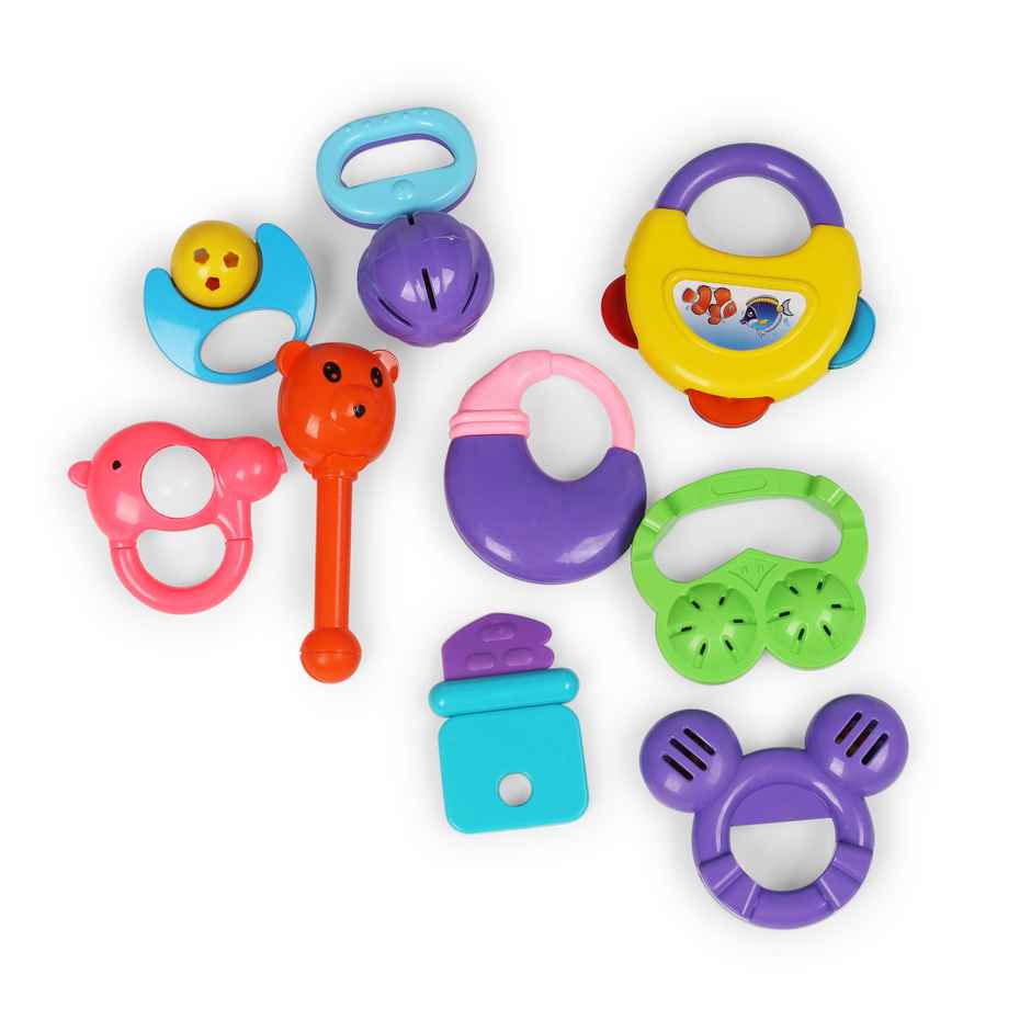 Toyzone 9 Piece Baby Rattles