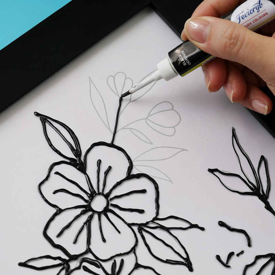 Glass Painting Kit | DIY Art Kit for Creating Custom Painted Glass Frame | Oye Happy