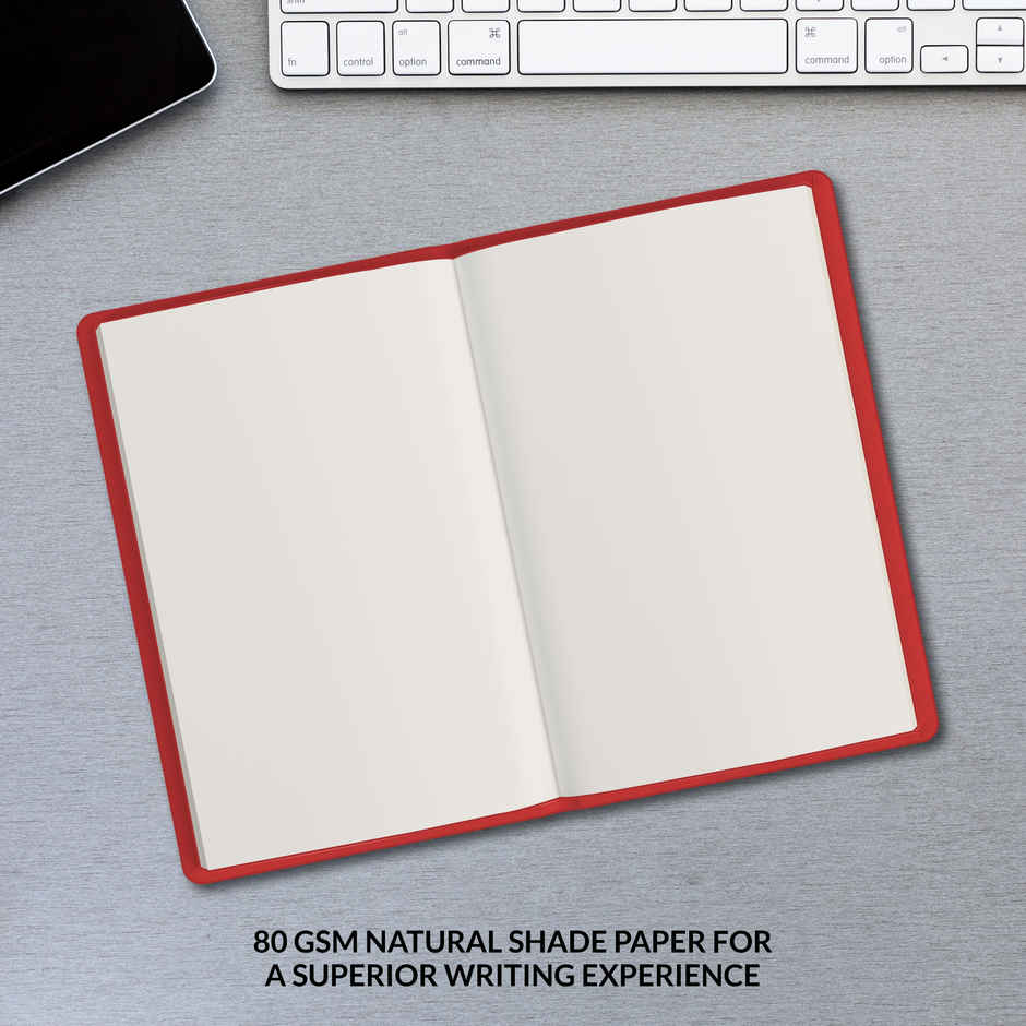 Paperkraft Designer Series With Pu Leather | Red | 192 Pages