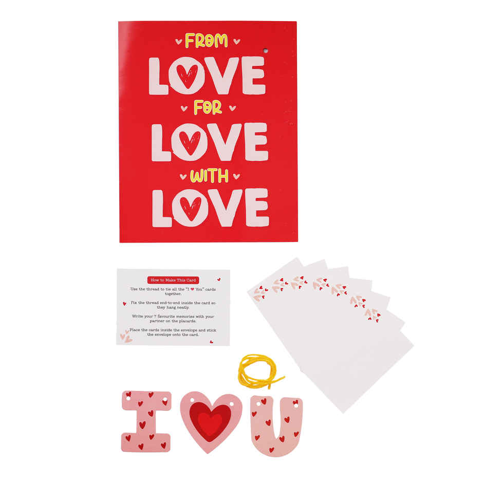 DIY Make Your Own Love Greeting Card Kit Oye Happy