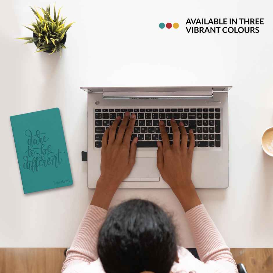 Paperkraft Unruled Debossed PU Notebook | 210 x 145 mm | 192 Pages