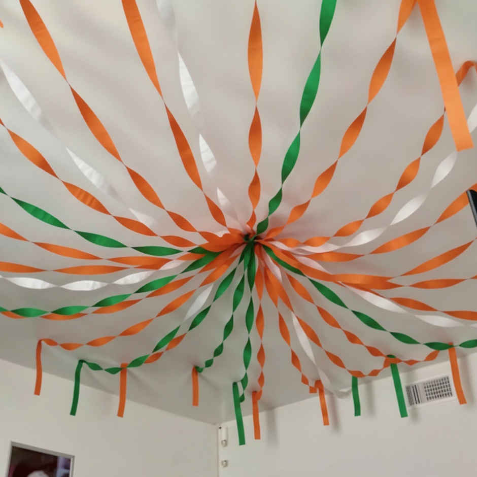 Tricolour Paper Crepe Rolls | Pack of 12 | Propcon