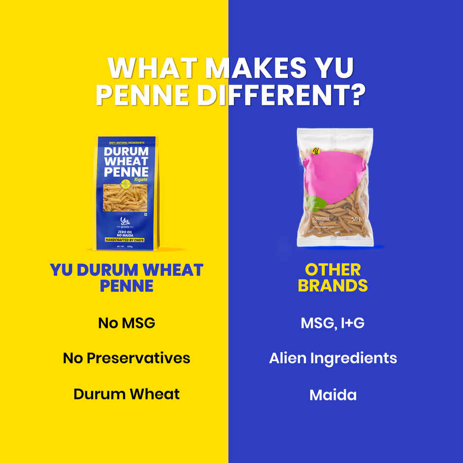 Yu Foods Durum Wheat Penne Pasta
