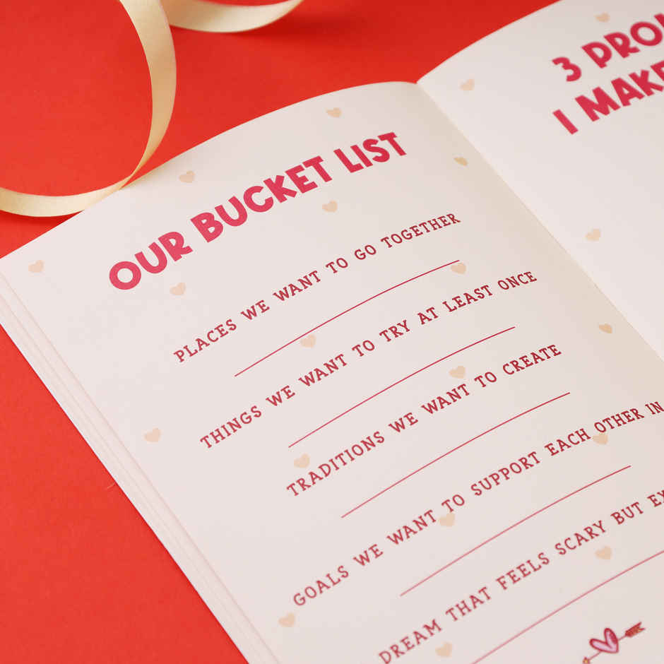 Valentine Couples Activity Book | Write Your Memories, Dreams & Milestones Together | Oye Happy