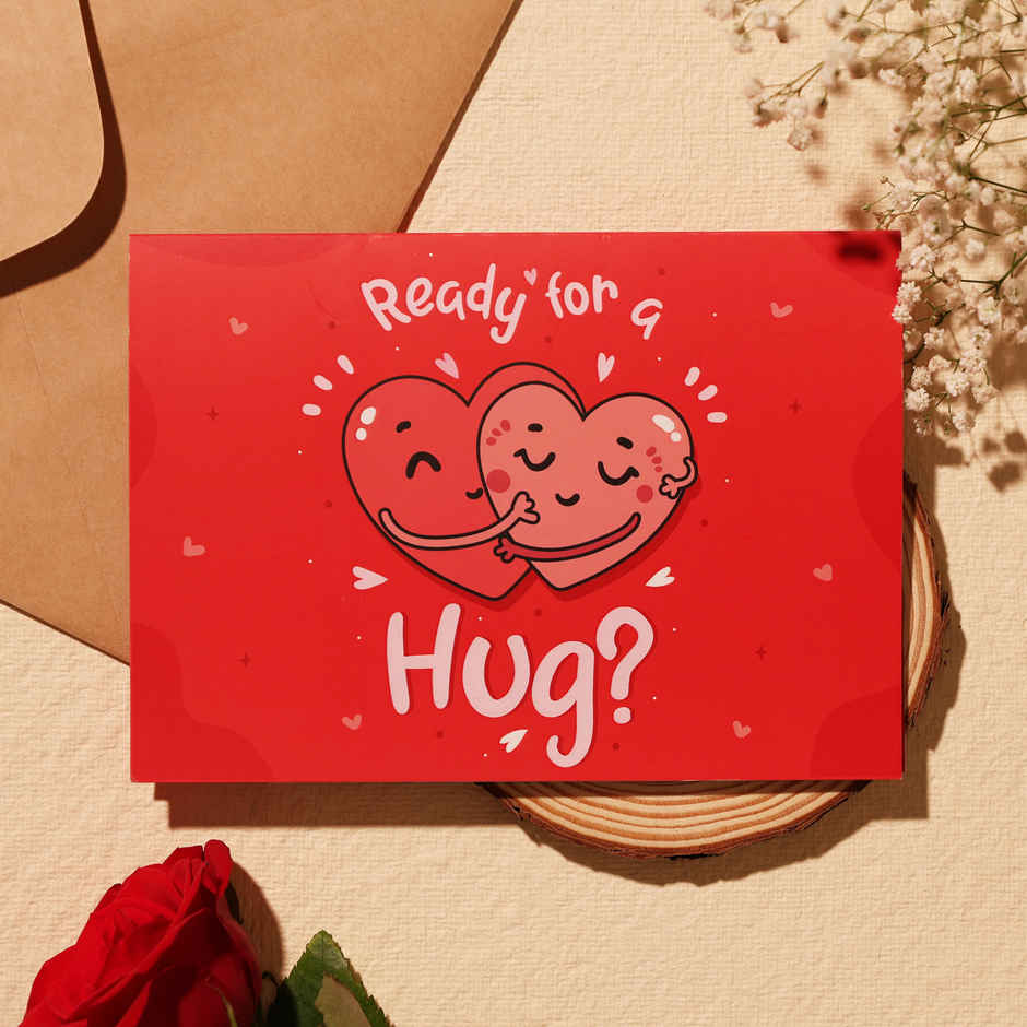 Pop-Up Hug Greeting Card - 3D Love Surprise | Oye Happy