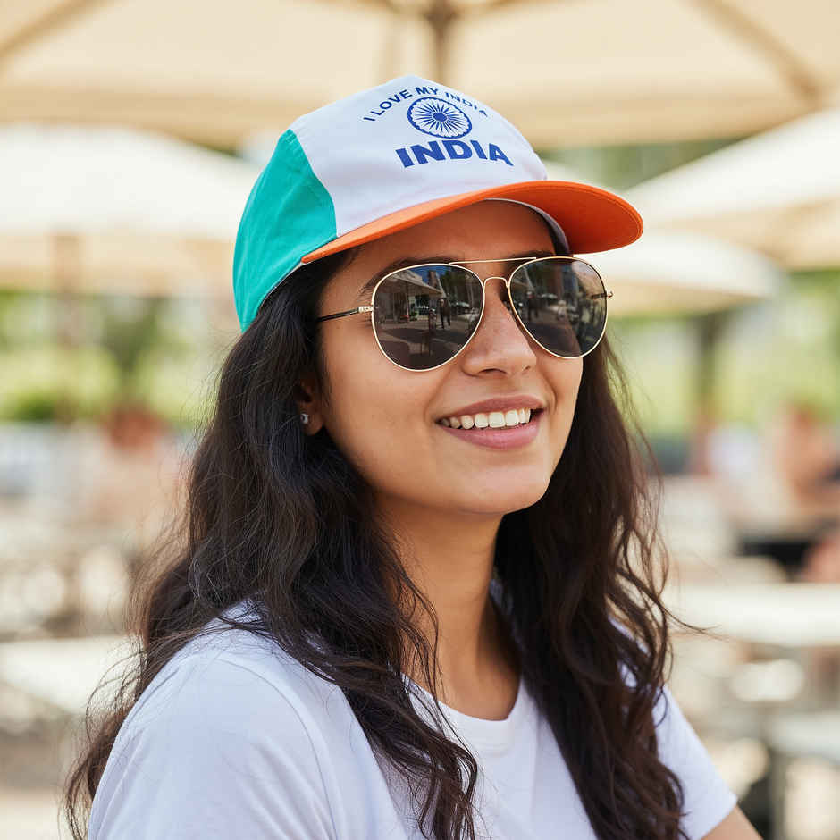 Tricolor Paper Cap | Indian Flag Colored Cap for Cricket Match Parties | Propcon