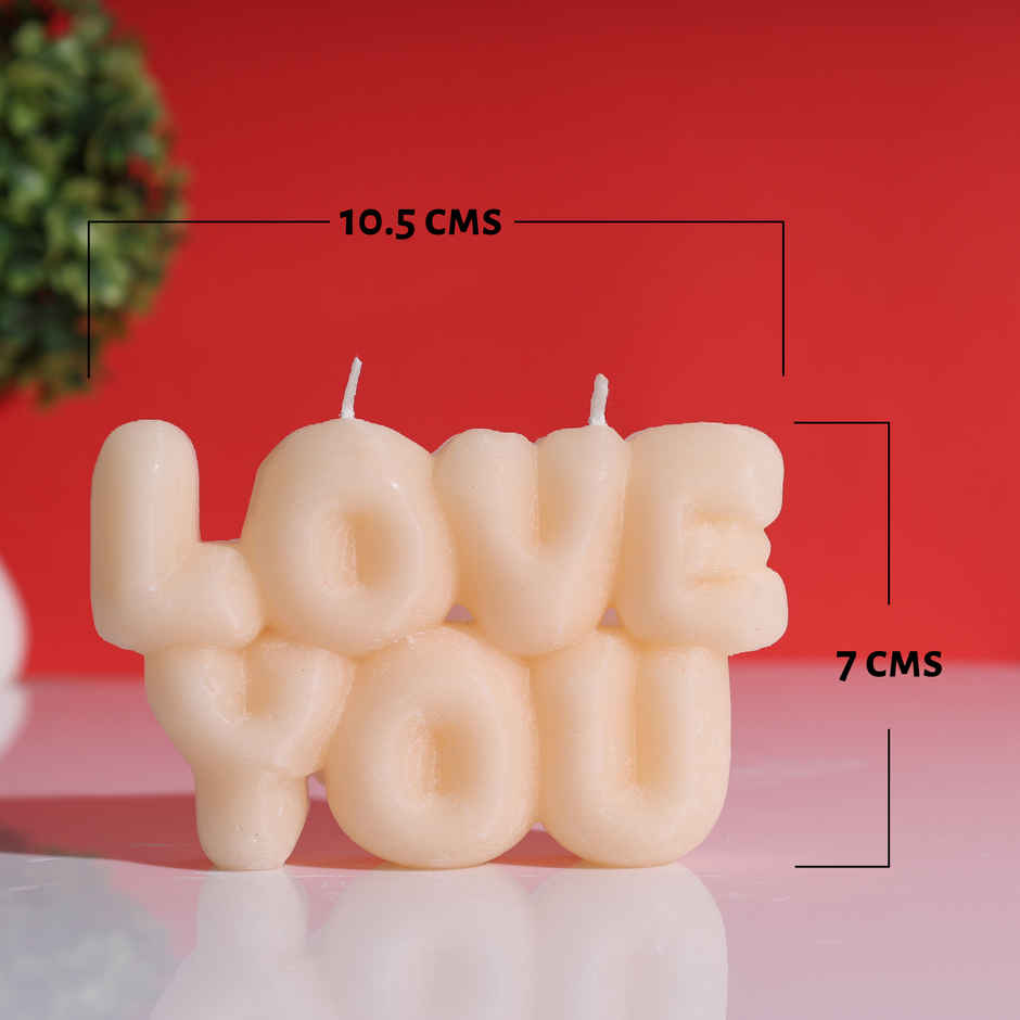 Love You Candle | Premium Valentine Gift for Partners | Oye Happy