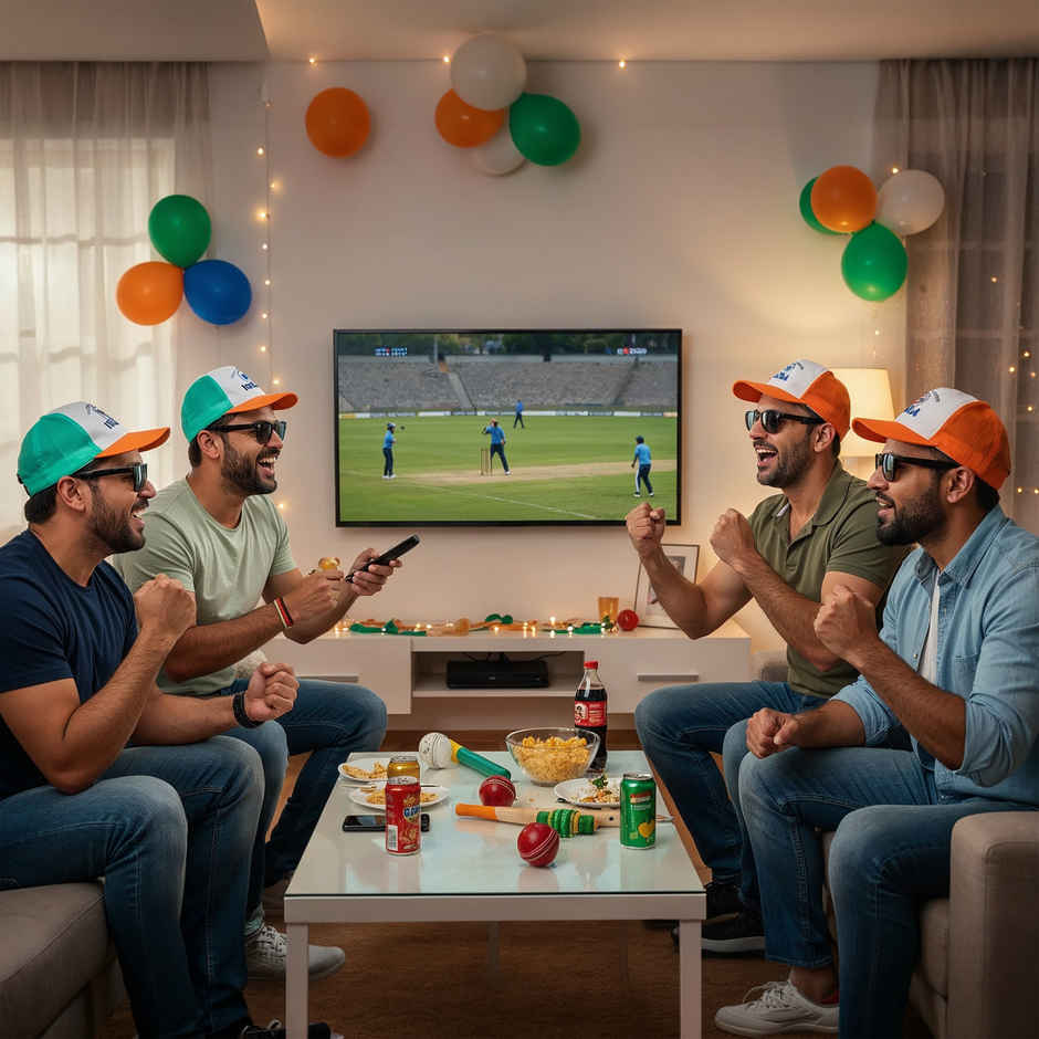 Tricolor Paper Cap | Indian Flag Colored Cap for Cricket Match Parties | Propcon