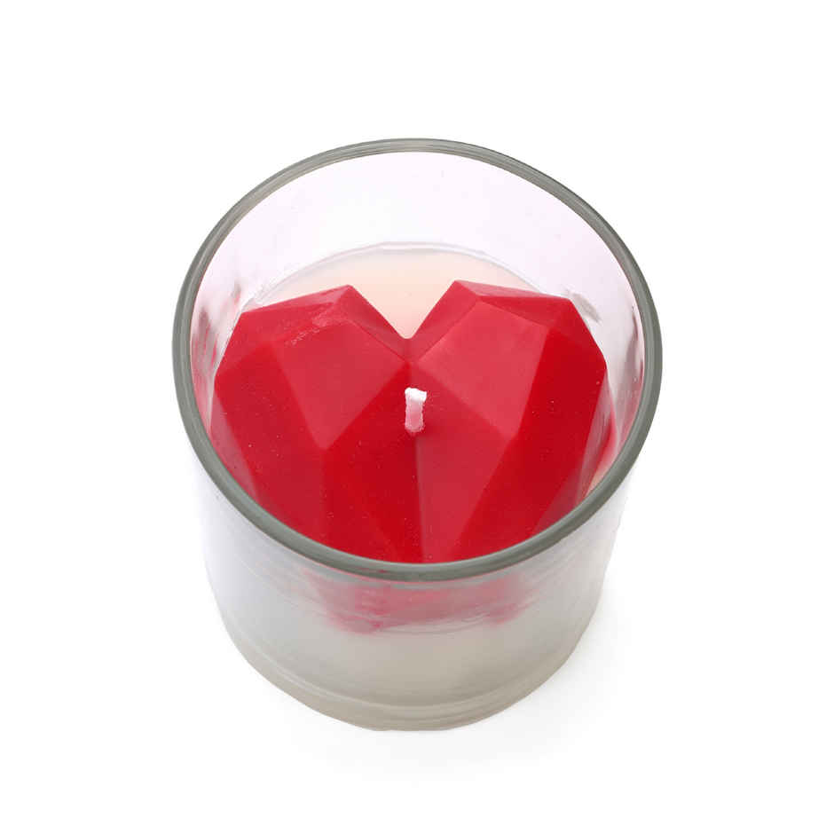 3D Heart Candle in a Jar | Oye Happy