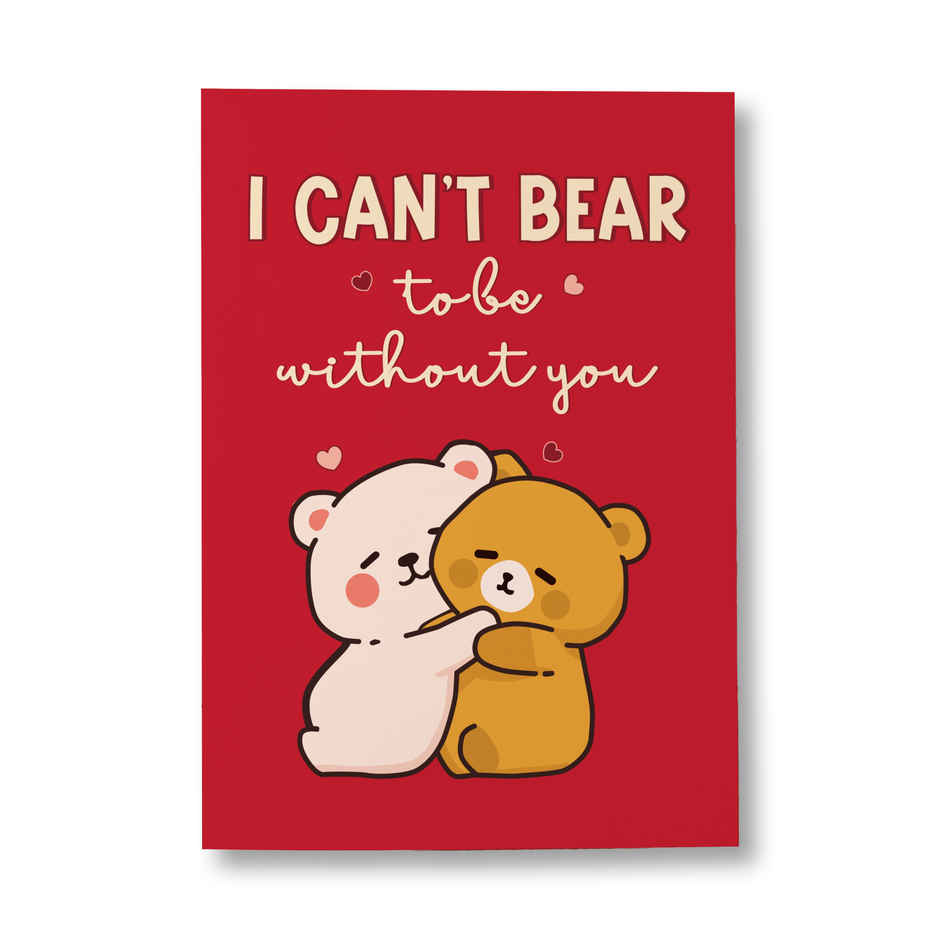 Sweet Teddy Bears Love Greeting Card | Oye Happy