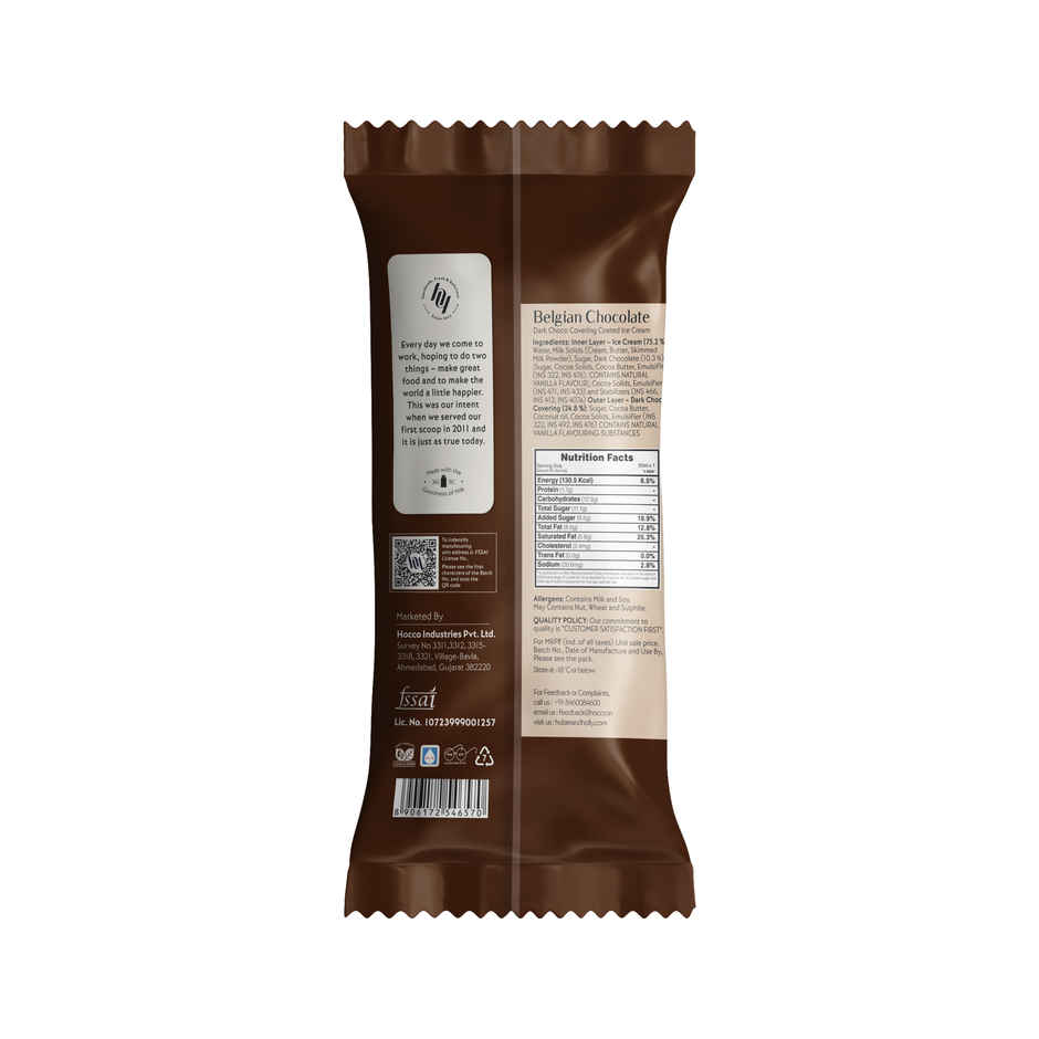 Huber & Holly Belgian Chocolate Ice Cream Stick