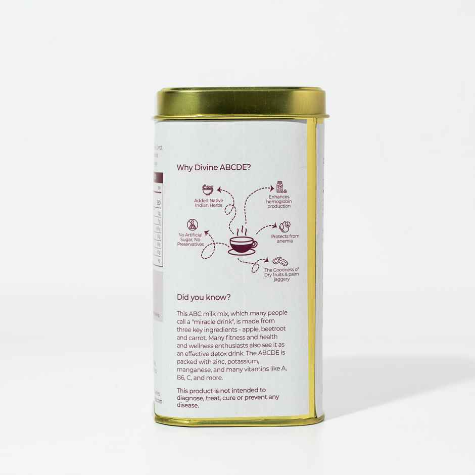 The Divine Foods Natural Milk Mix with Apple, Beetroot and Carrot Drink Mix