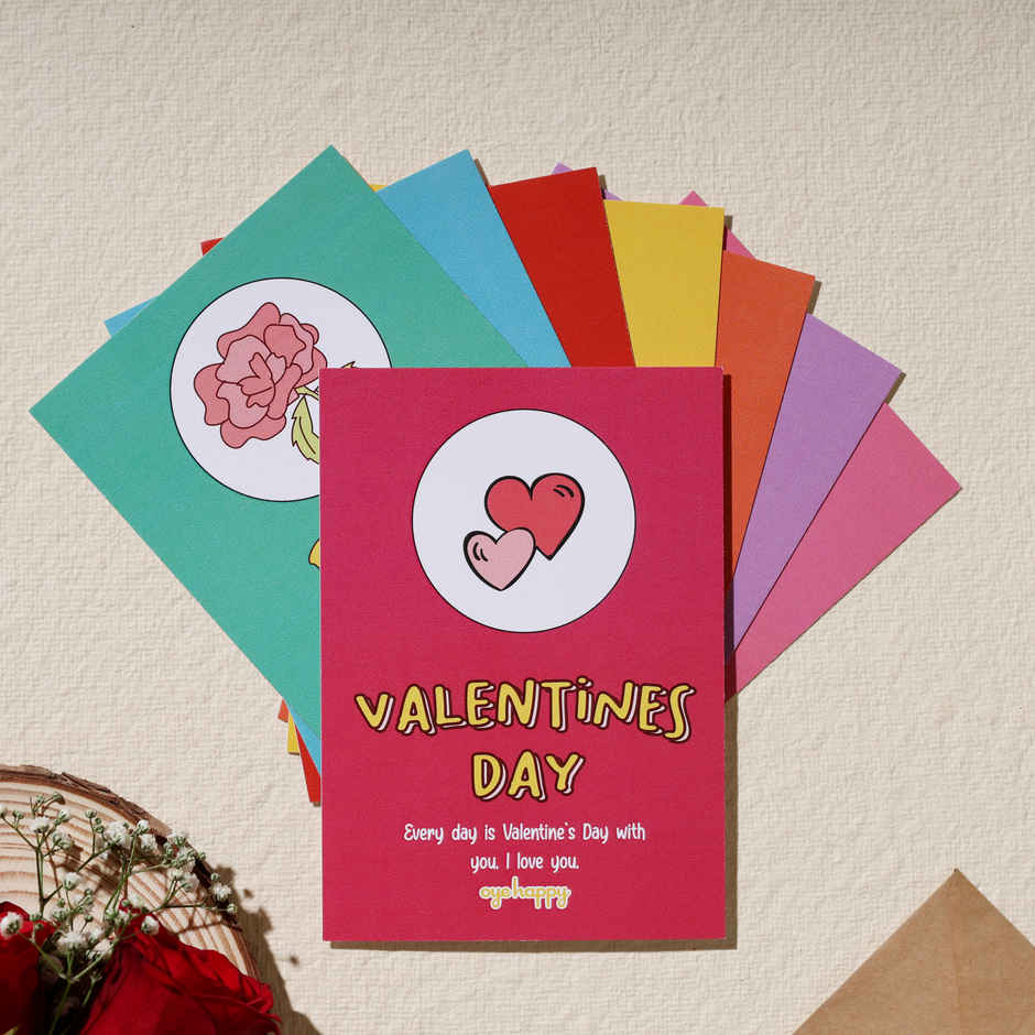 8 Days of Valentine Greeting Cards | Oye Happy