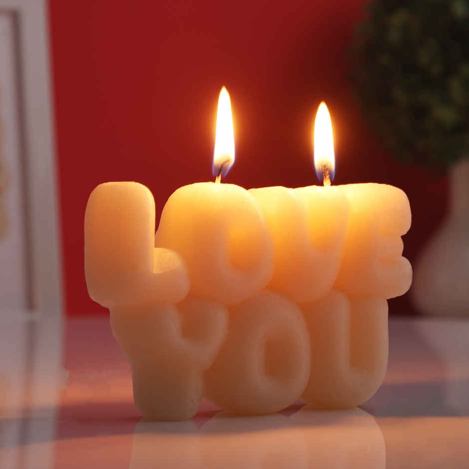 Love You Candle | Premium Valentine Gift for Partners | Oye Happy