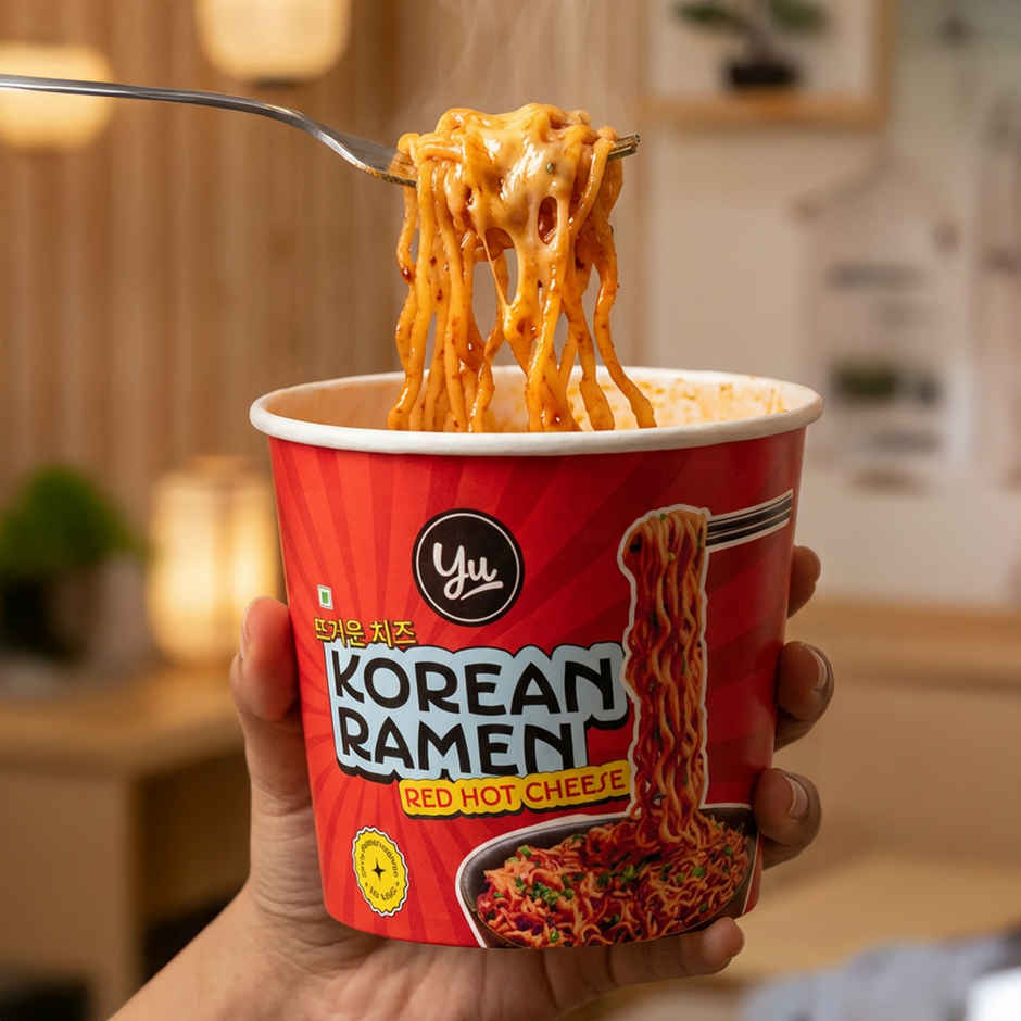 Yu Korean Red Hot Cheese Instant Cup Noodles