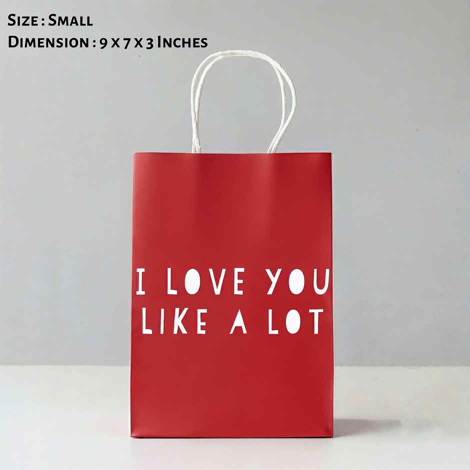 Love You a Lot Gift Bag | Small | 23 x 18 x 8 cm | Happy Mail