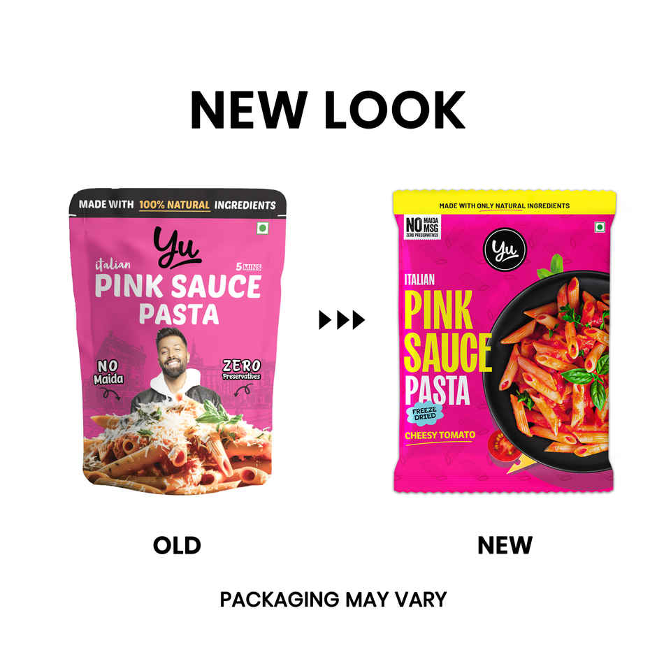 Yu Pink Sauce Instant Wheat Pasta | Penne - Combo Pack