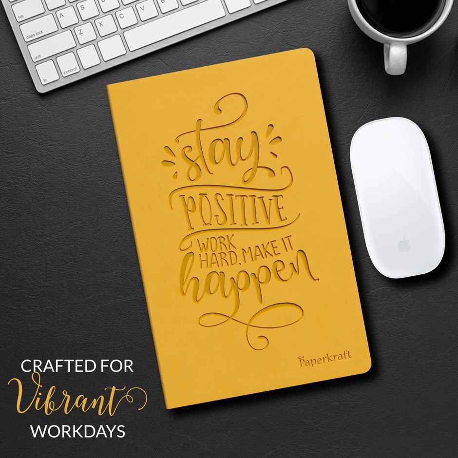 Paperkraft Unruled Debossed PU Notebook | 210 x 145 mm