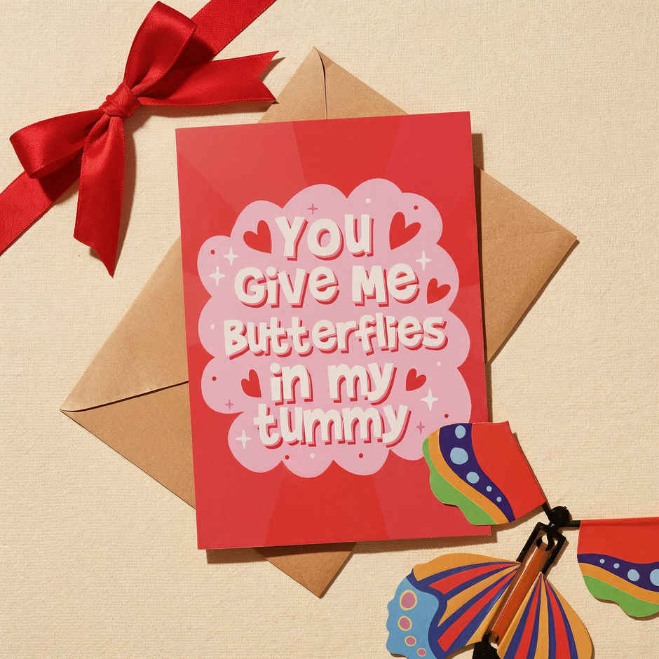 Surprise Butterfly Pop-Up Love Greeting Card | Oye Happy