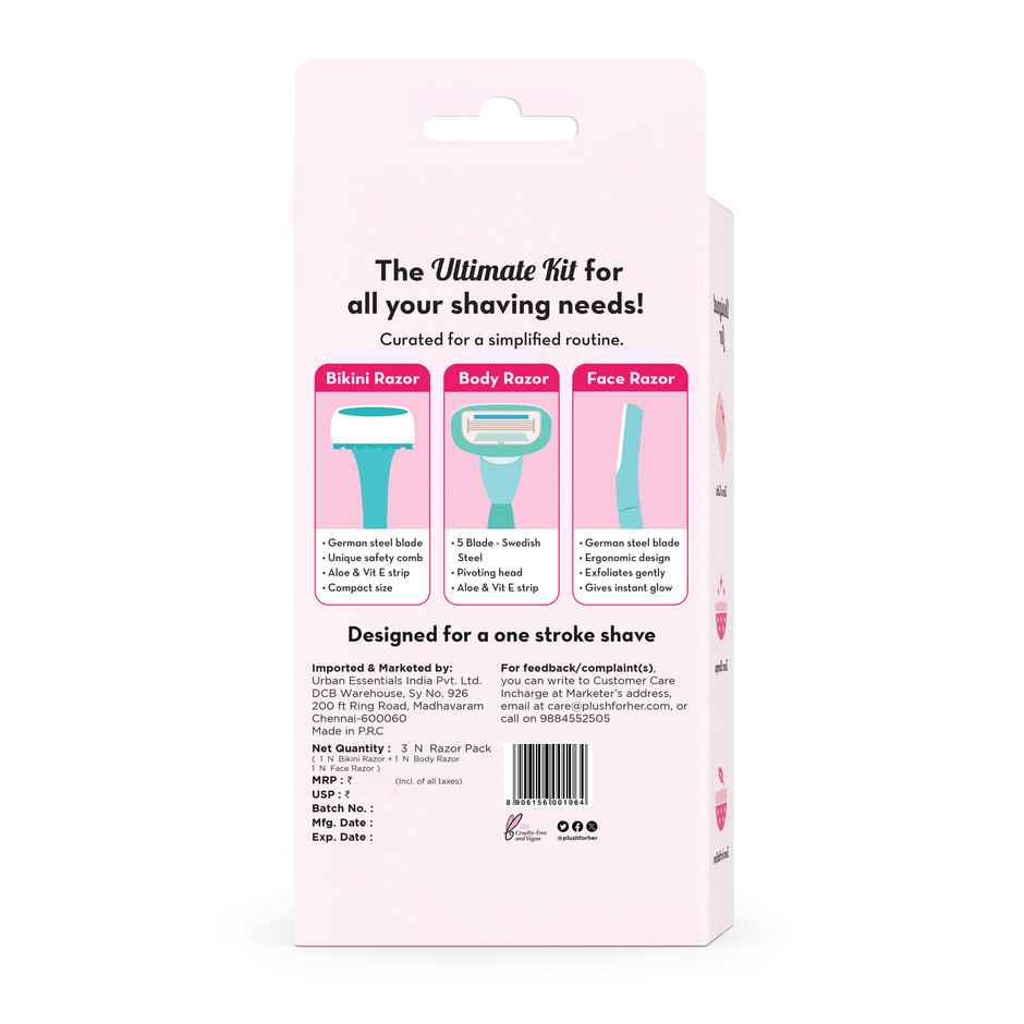 Plush Ultimate Razor Trio