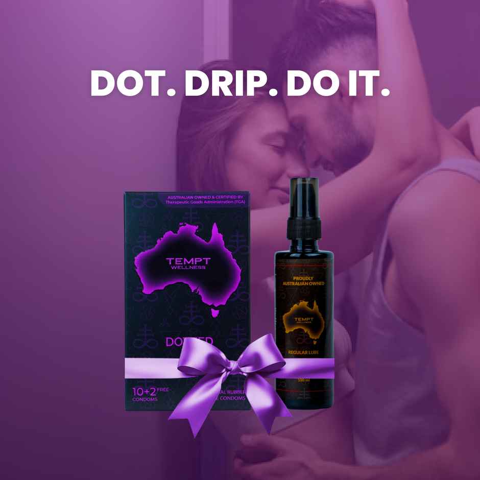 Tempt Dotted Condoms | Raised Dots for Maximum Stimulation | Premium Natural Latex