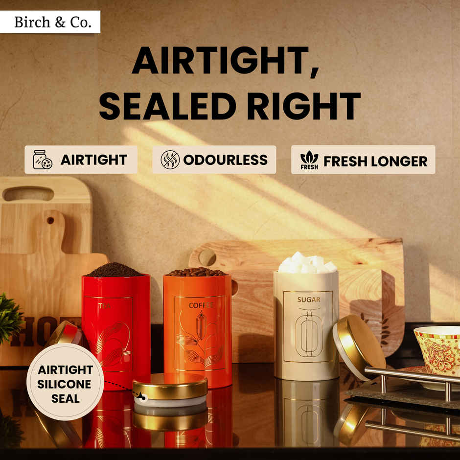 Birch & Co. Airtight Container - Tea Coffee Sugar