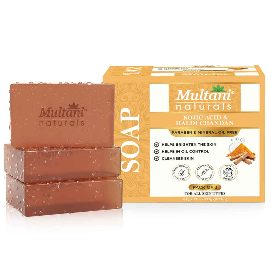 Multani Natural 1% Kojic Acid and Haldi Chandan Handmade Soap