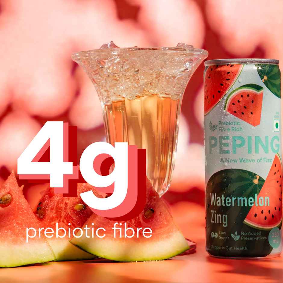 Peping Prebiotic Fizzy Drink | Watermelon Zing