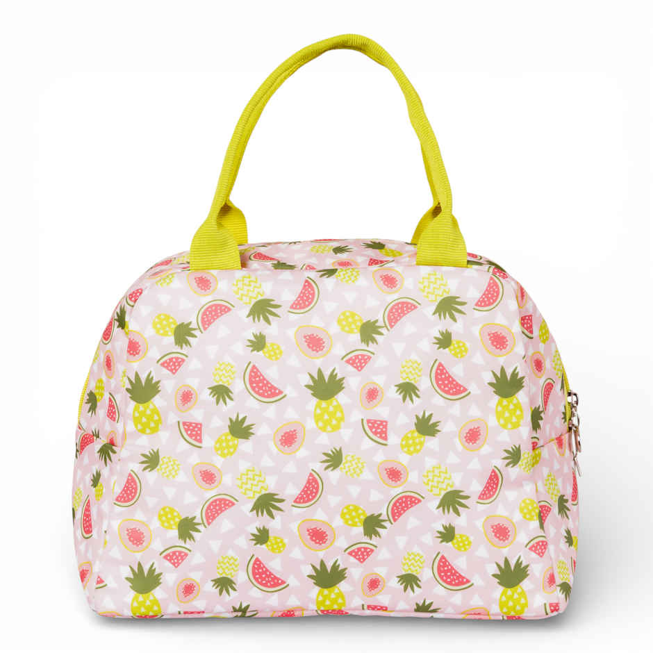 HOOM Print Lunch Bag with Met-PET Aluminium Insulation & Front Pocket | Fresh and Warm for Longer