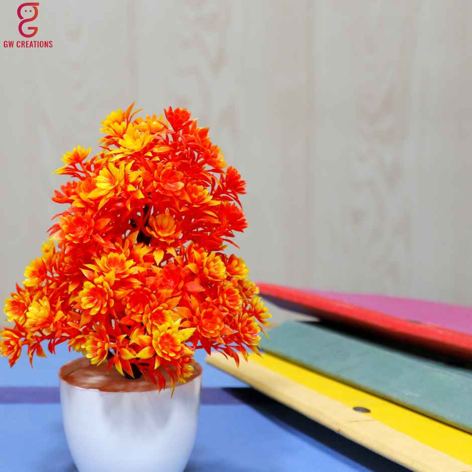Gw Creations Small Plant Orange Flower Flower