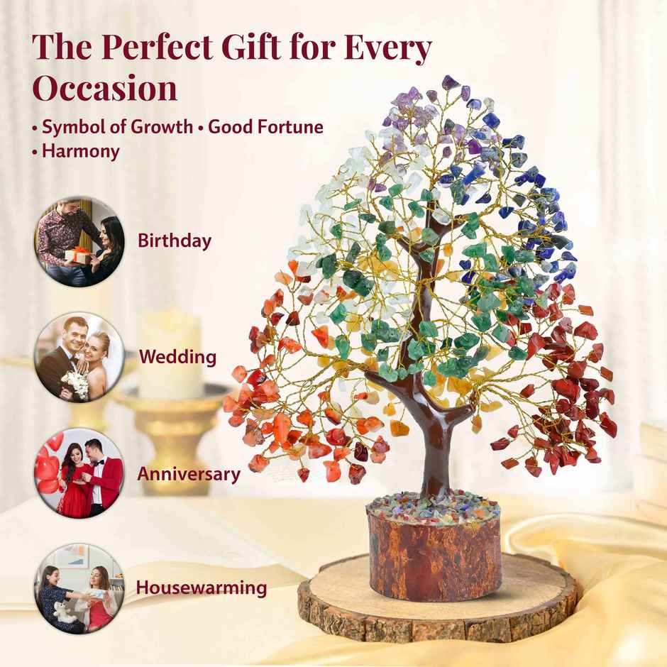 HINDCRAFT Seven Chakra Tree of Life Spiritual Energy Gift