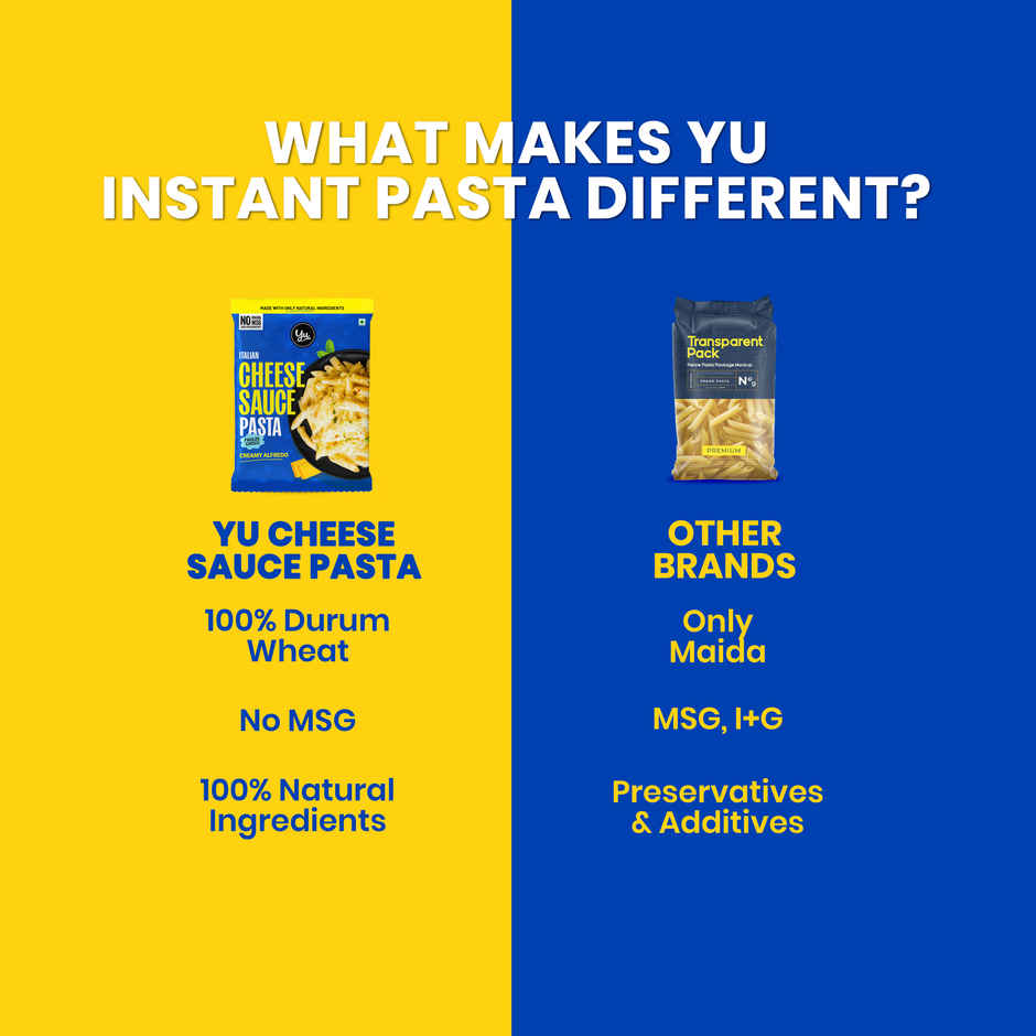 Yu Cheese Sauce Instant Cup Wheat Pasta - Combo Pack