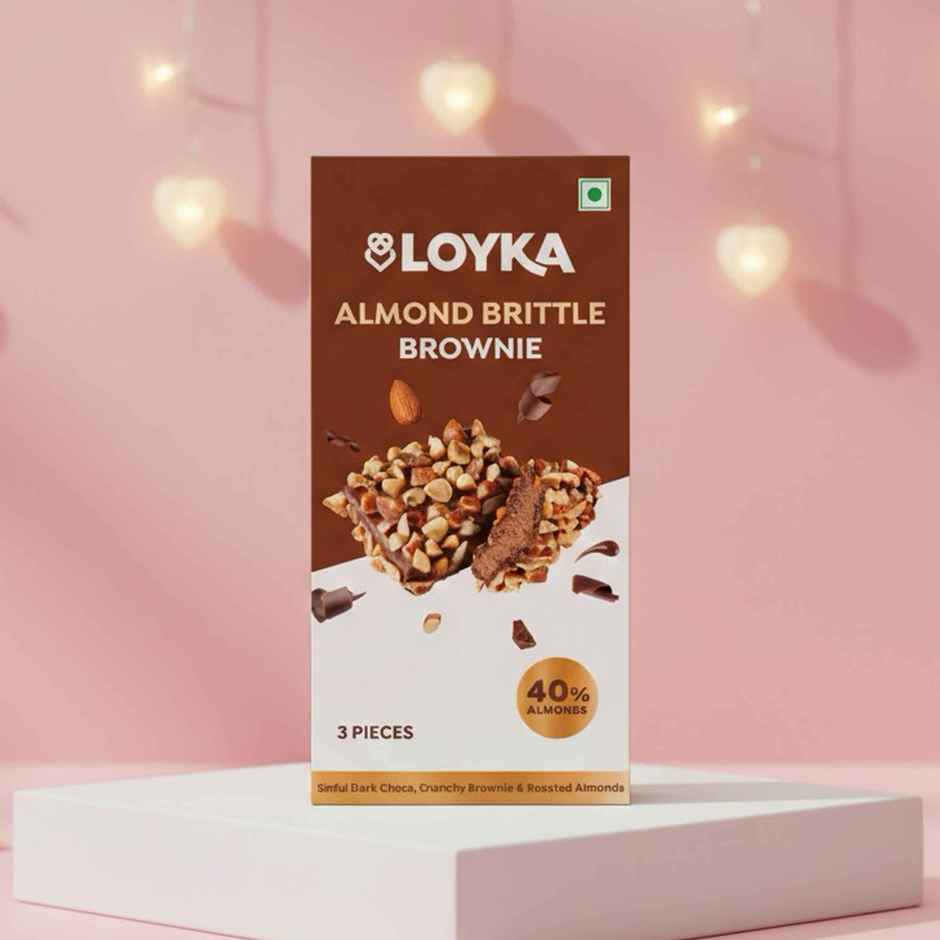 LOYKA Almond Brittle Brownie Chocolate Box | 43.5 g