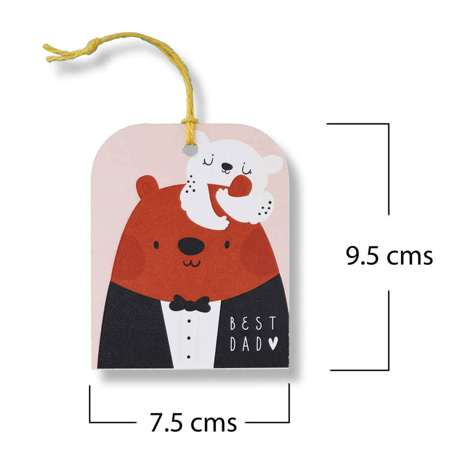 Best Dad Card Tag | Oye Happy