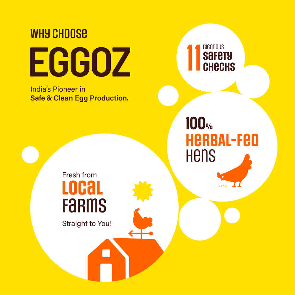 Eggoz Protein Rich Farm Fresh White Eggs